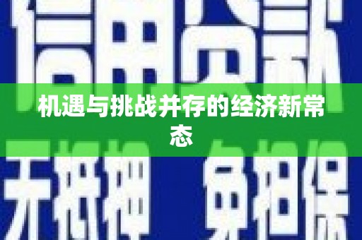 国姓机遇与挑战并存的经济新常态