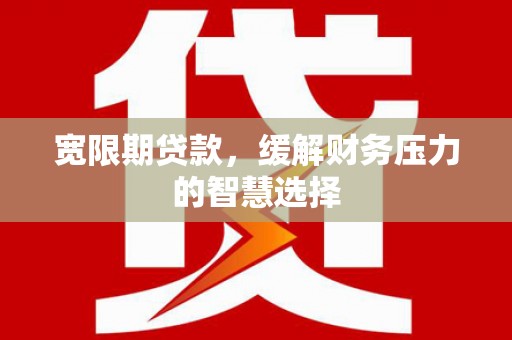 国姓宽限期贷款，缓解财务压力的智慧选择