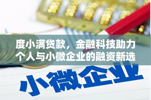 国姓度小满贷款，金融科技助力个人与小微企业的融资新选择