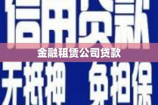 国姓金融租赁公司贷款