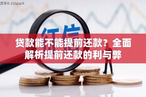 国姓贷款能不能提前还款？全面解析提前还款的利与弊