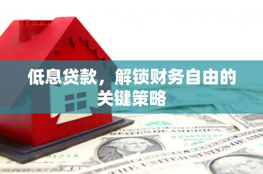 国姓低息贷款，解锁财务自由的关键策略