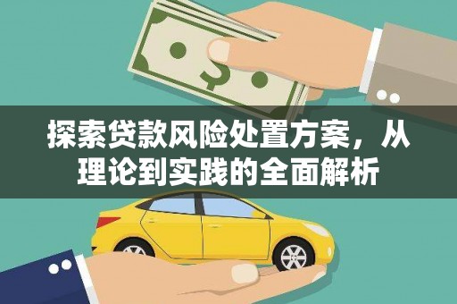 国姓探索贷款风险处置方案，从理论到实践的全面解析