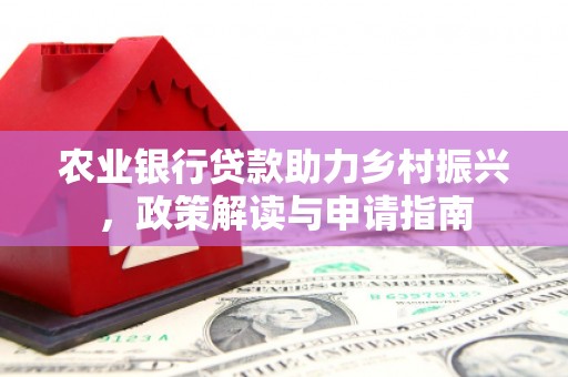 国姓农业银行贷款助力乡村振兴，政策解读与申请指南