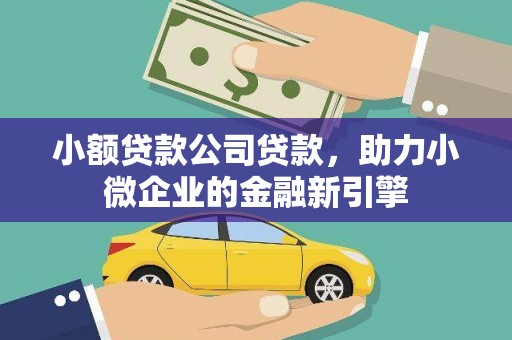 国姓小额贷款公司贷款，助力小微企业的金融新引擎