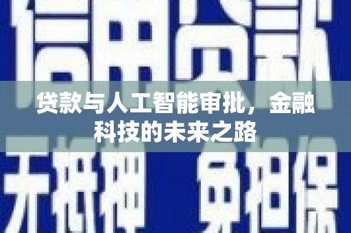 国姓贷款与人工智能审批，金融科技的未来之路