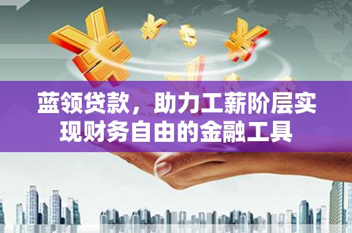 国姓蓝领贷款，助力工薪阶层实现财务自由的金融工具