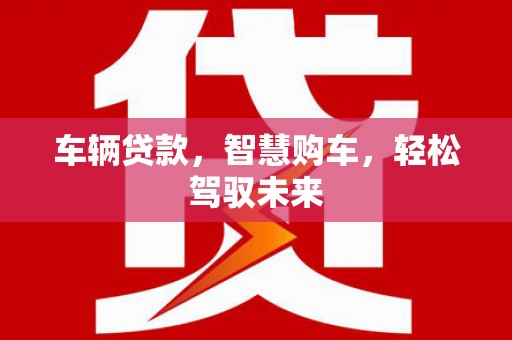 国姓车辆贷款，智慧购车，轻松驾驭未来