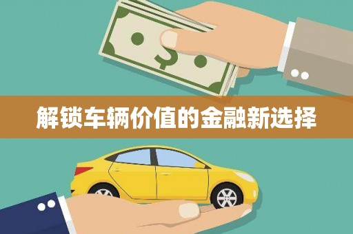 国姓解锁车辆价值的金融新选择