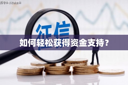国姓如何轻松获得资金支持？