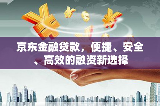 国姓京东金融贷款，便捷、安全、高效的融资新选择